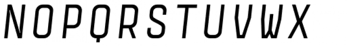 Monostep Straight Regular Italic Font UPPERCASE