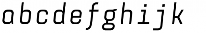 Monostep Straight Regular Italic Font LOWERCASE