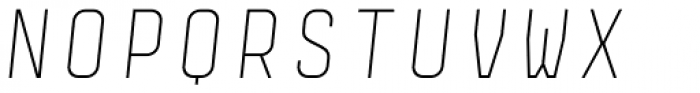 Monostep Straight Thin Italic Font UPPERCASE