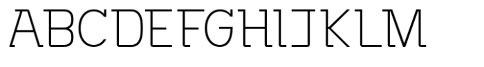 Monostruct Extra Light Font UPPERCASE