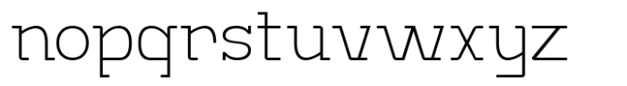 Monostruct Extra Light Font LOWERCASE