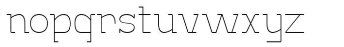 Monostruct Thin Font LOWERCASE