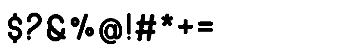 Monotrax Bold Font OTHER CHARS