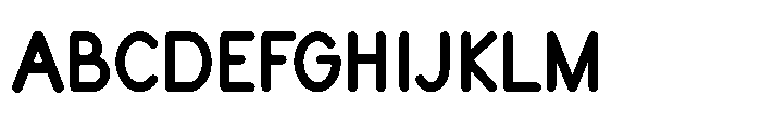 Monotrax Bold Font UPPERCASE