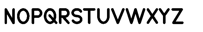 Monotrax Bold Font UPPERCASE