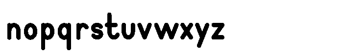 Monotrax Bold Font LOWERCASE
