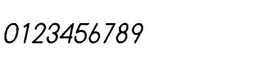 Monotrax Italic Font OTHER CHARS
