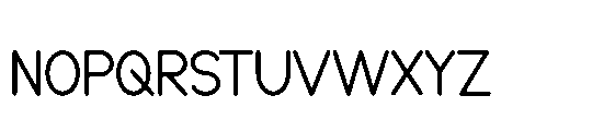 Monotrax Regular Font UPPERCASE