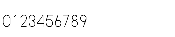 Monotrax Thin Font OTHER CHARS