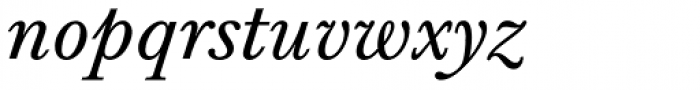 Monotype Baskerville eText Italic Font LOWERCASE