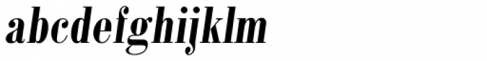 Monotype Bodoni Std Bold Condensed Italic Font LOWERCASE