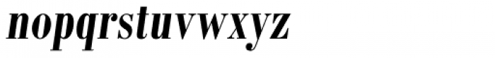 Monotype Bodoni Std Bold Condensed Italic Font LOWERCASE