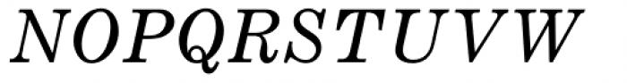 Monotype Century Expanded Italic Font UPPERCASE