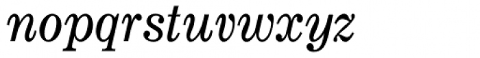 Monotype Century Expanded Italic Font LOWERCASE
