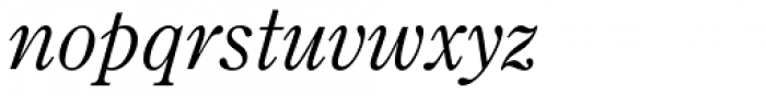 Monotype Century Old Style Pro Italic Font LOWERCASE