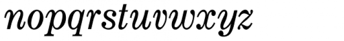 Monotype Century Pro Expanded Italic Font LOWERCASE