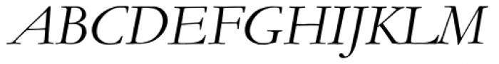 Monotype Garamond Italic Font UPPERCASE