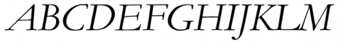Monotype Garamond Pro Italic Alternate Font UPPERCASE