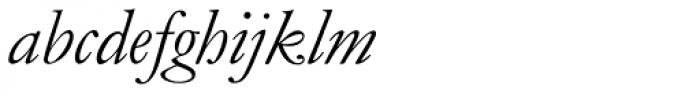 Monotype Garamond Pro Italic Alternate Font LOWERCASE