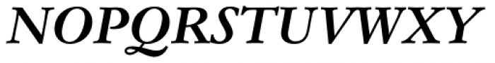 Monotype Garamond Std Bold Italic Font UPPERCASE