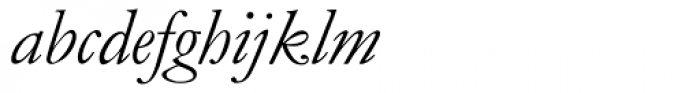 Monotype Garamond WGL Italic Font LOWERCASE