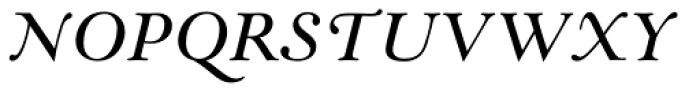 Monotype Goudy Modern Pro Italic Font UPPERCASE