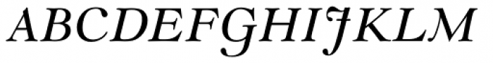 Monotype Goudy Modern Std Italic Font UPPERCASE