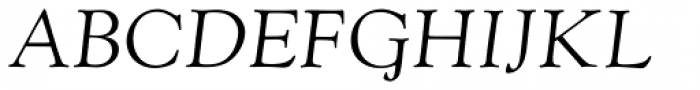 Monotype Goudy Pro Old Style Italic Font UPPERCASE