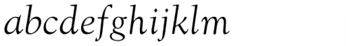 Monotype Goudy Pro Old Style Italic Font LOWERCASE