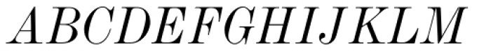 Monotype Modern Condensed Italic Font UPPERCASE