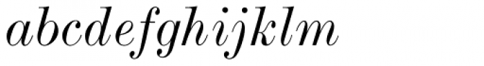 Monotype Modern Extended Italic Font LOWERCASE