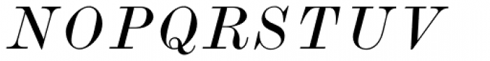 Monotype Modern Pro Wide Italic Font UPPERCASE