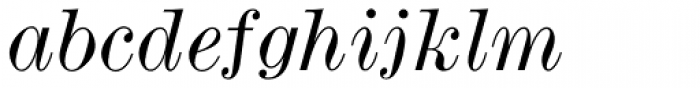 Monotype Modern Pro Wide Italic Font LOWERCASE