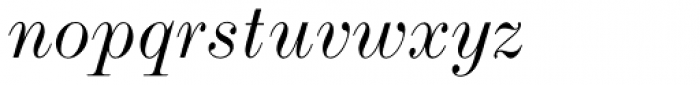 Monotype Modern Std Extended Italic Font LOWERCASE