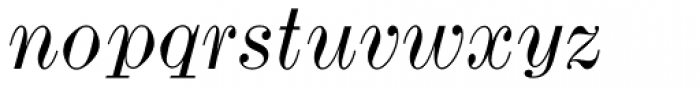 Monotype Modern Wide Italic Font LOWERCASE