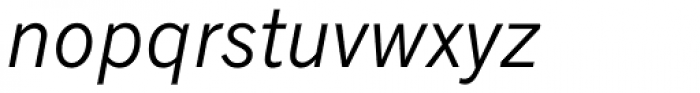 Monotype News Gothic Pro Italic Font LOWERCASE
