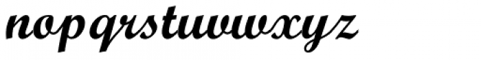 Monotype Script Std Bold Font LOWERCASE
