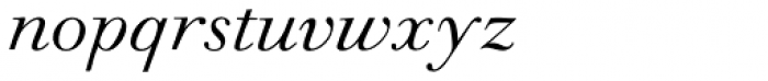 Monotype Walbaum Pro Italic Font LOWERCASE