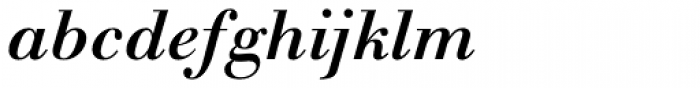 Monotype Walbaum Pro Medium Italic Font LOWERCASE