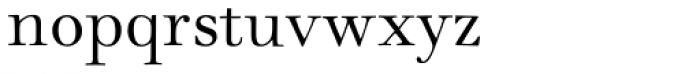 Monotype Walbaum Pro Roman Font LOWERCASE