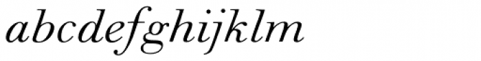 Monotype Walbaum Std Italic Font LOWERCASE