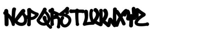 Monovibe Graffiti Outline Font UPPERCASE
