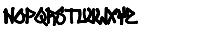 Monovibe Graffiti Outline Font LOWERCASE
