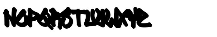 Monovibe Graffiti Shadow Font LOWERCASE