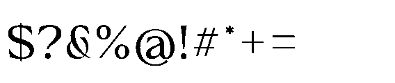 Monowave MONOWAVE Regular Font OTHER CHARS