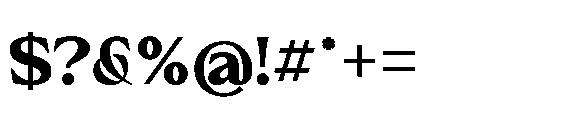 Monowave MONOWAVE extrabold Font OTHER CHARS