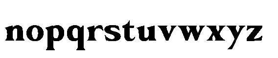 Monowave MONOWAVE extrabold Font LOWERCASE