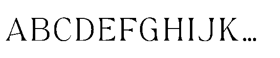 Monowave MONOWAVE extralight Font UPPERCASE