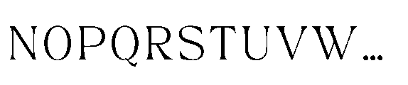 Monowave MONOWAVE extralight Font UPPERCASE