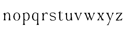 Monowave MONOWAVE extralight Font LOWERCASE